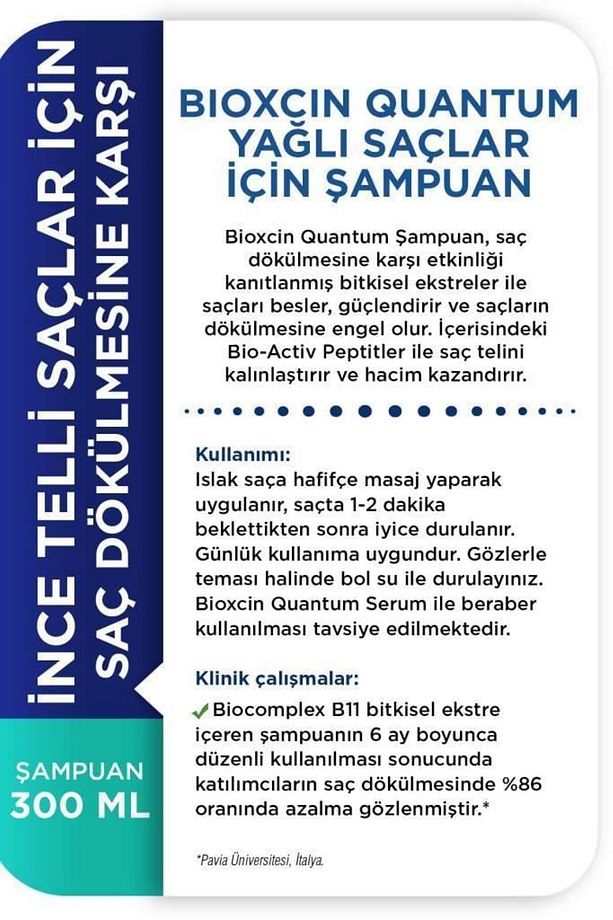 Kuantum Yağlı Saçlar İçin Hacim / Dolgunluk Veren Şampuan 300ml x 4 Adet + 1 Adet 100ml Jel Hediye - 8