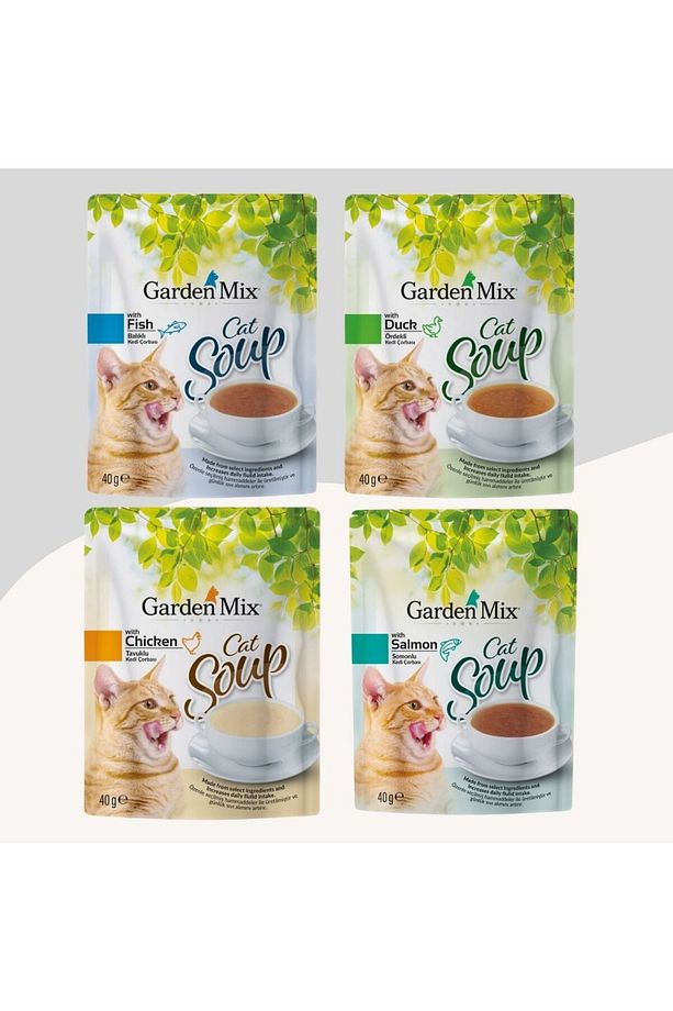 4 Farklı Aromalı Kedi Çorbası 4x40Gr - 1