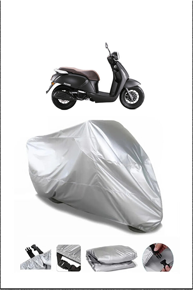 Rks Ltm125 Gray Waterproof Quality Motorcycle Cover
