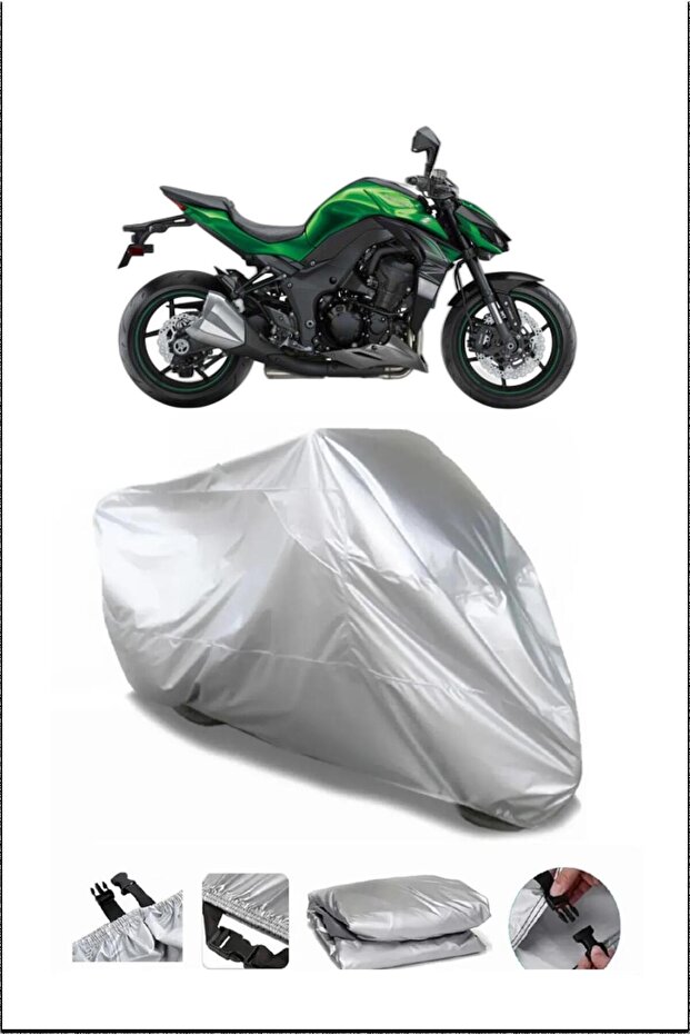 Kawasaki Z1000 Gray Waterproof Quality Motorcycle Cover