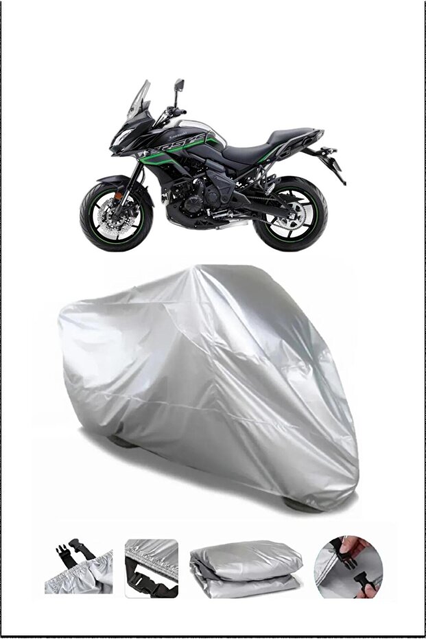 غطاء دراجة نارية كاواساكي VERSYS650 رمادي عالي الجودة مقاوم للماء
