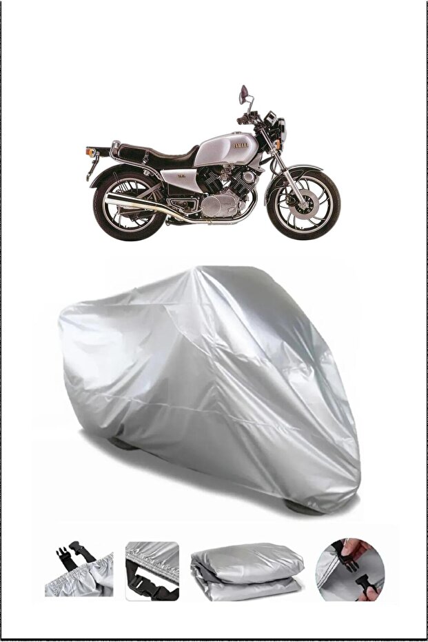 Yamaha Xv1000 Gray Waterproof Quality Motorcycle Cover