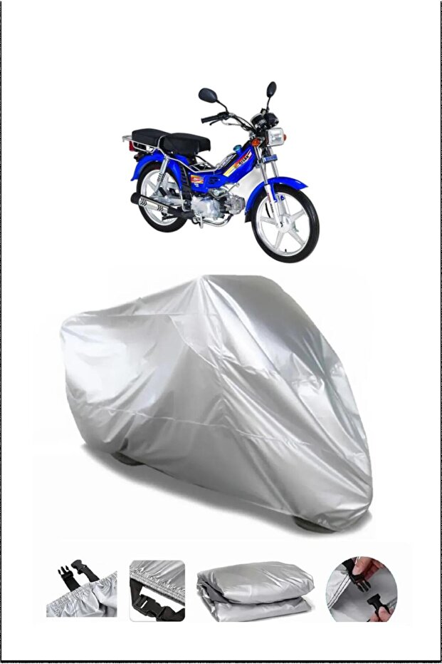 Bisan Ceylan Gray Waterproof Quality Motorcycle Cover
