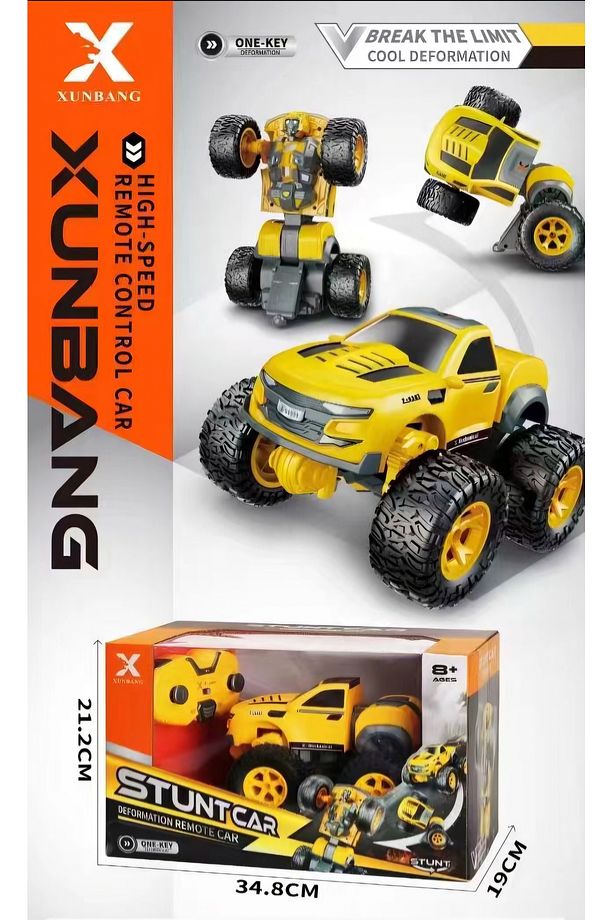 Oyuncak Transformers  Bumblebee Uzaktan Kumandalı Robot Olan Sesli Şarjlı Araba Jeep Drift - 1
