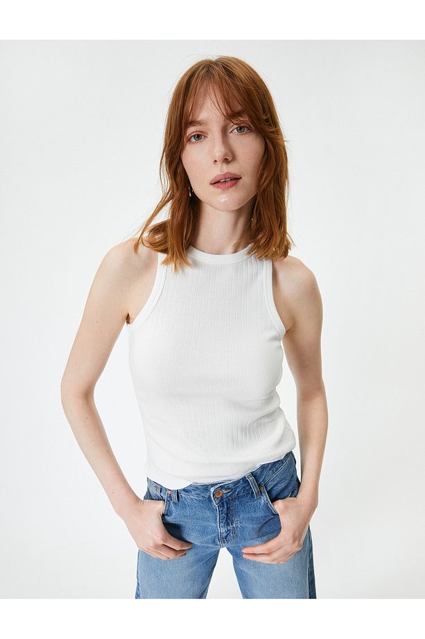 Fitilli Atlet Halter Yaka Basic - 1