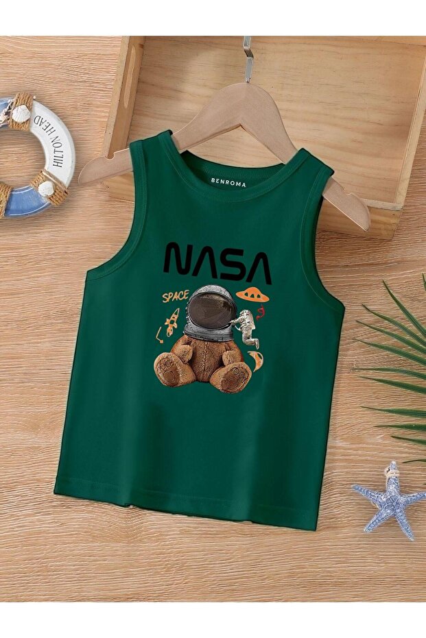 Cartoon Character Printed Sleeveless Children's T-Shirt