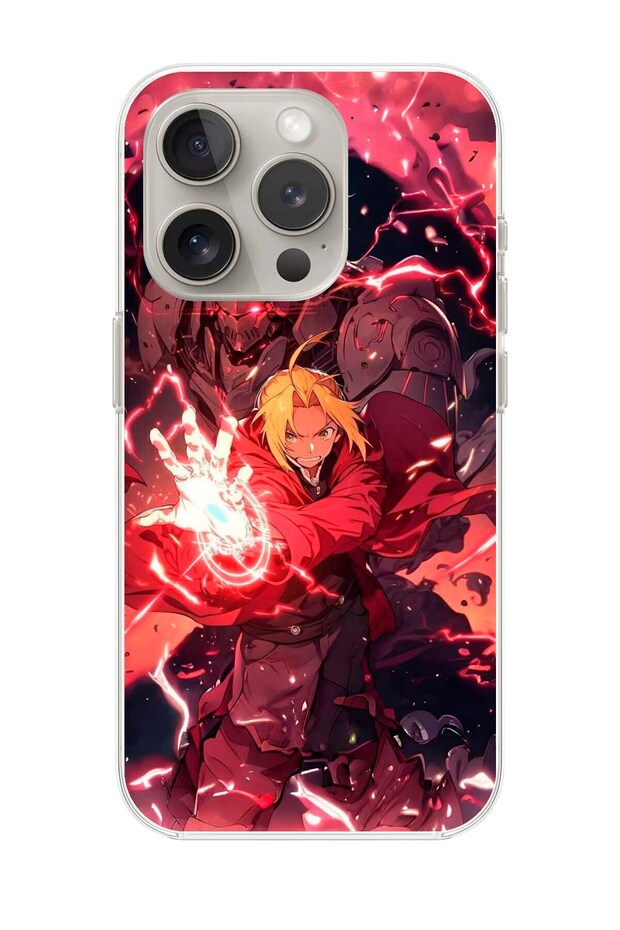 حافظة شفافة متوافقة مع هاتف iPhone 13 Pro Max بتصميم Fullmetal Alchemist 1