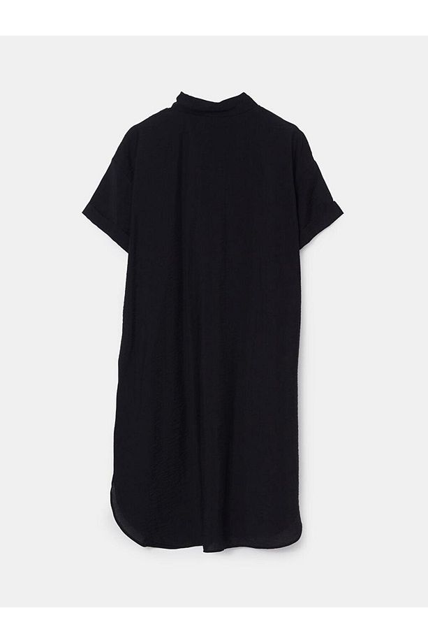 LCW Comfort Düz Oversize Kadın Gömlek Elbise - 6