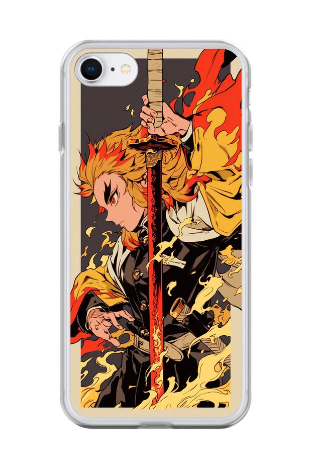 Clear Case Compatible with iPhone 6 Plus Demon Slayer Design 3
