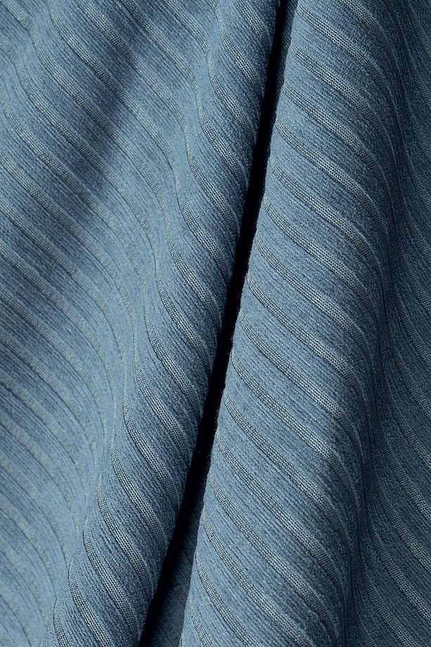 Şönil Fitilli Minimal Tekli Koltuk Örtüsü 110x175 Cm,2 Adet Çift Taraflı, Kaymaz, Terletmez Mavi - 3