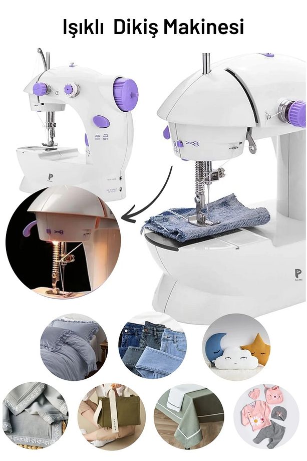 Pedallı Dikiş Makinesi 6w Yüksek Güç, Çok Kullanımlı Taşınabilir - 5