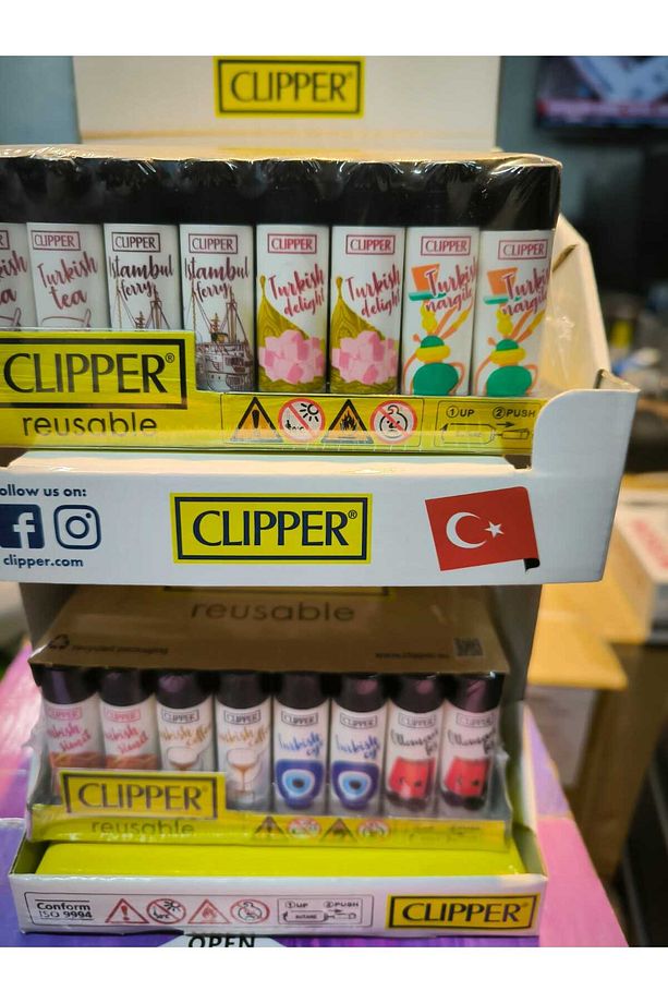 DESENLİ POCKET TAŞLI ÇAKMAK 48 ADET - 1