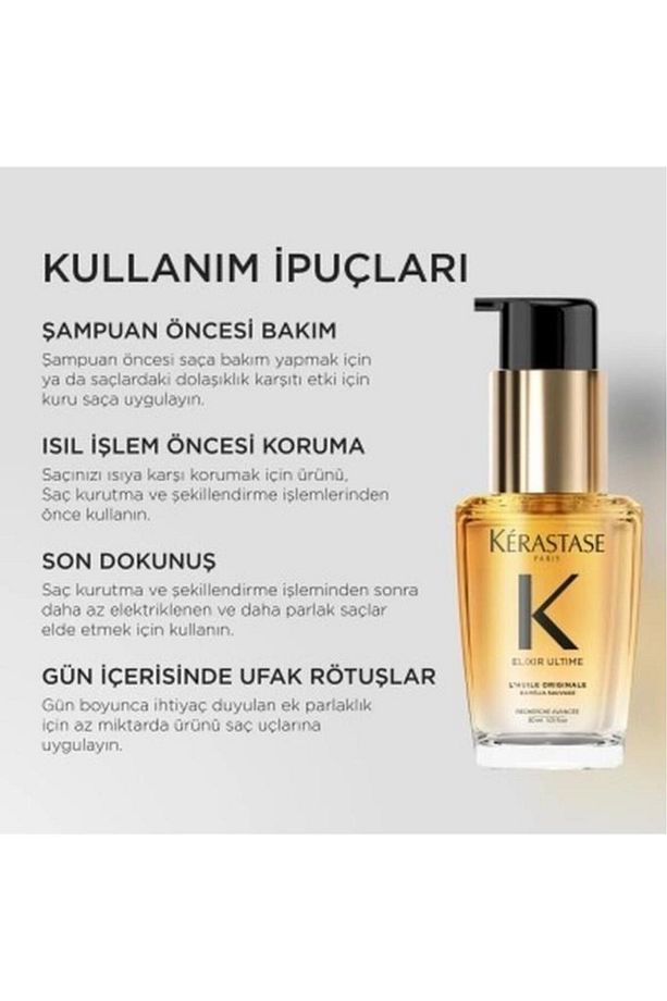 Elixir Ultime L'Huile Originale Saç Yağı 30 ml - 3