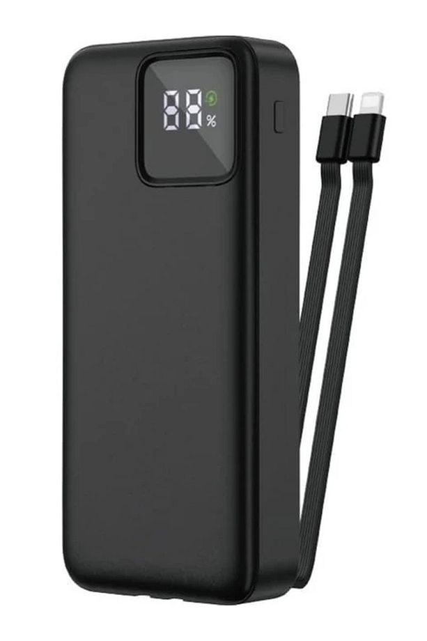 Kendinden Kablolu 22.5 W Ultra Hızlı Ve Güçlü Powerbank 20.000 Mah Typc-e Ve Lightning Kablolu Pd - 2