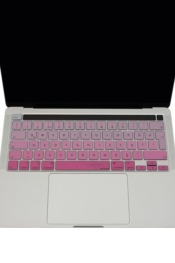 Macbook Pro Kılıf Klavye Koruyucu 13inç M1 M2 Türkçe Q Baskı A2289 A2251 A2338 A2141 Uyumlu Gradient - 5