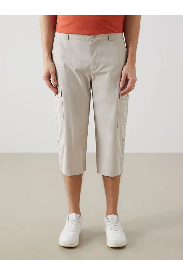 LCWAIKIKI Classic Standart Kalıp Gabardin Erkek Roller Şort - 2