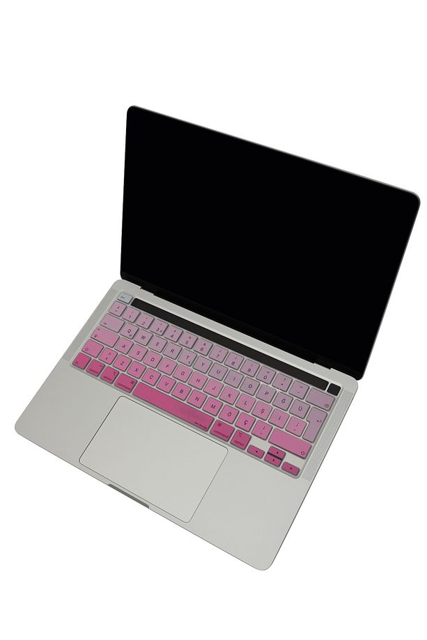 Macbook Pro Kılıf Klavye Koruyucu 13inç M1 M2 Türkçe Q Baskı A2289 A2251 A2338 A2141 Uyumlu Gradient - 6