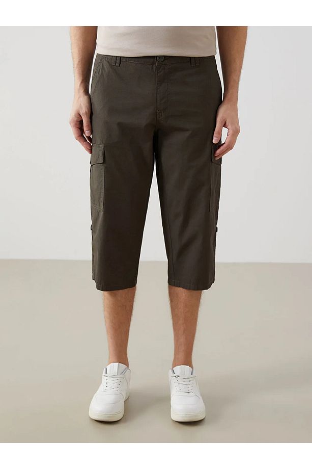 LCWAIKIKI Classic Standart Kalıp Gabardin Erkek Roller Şort - 2