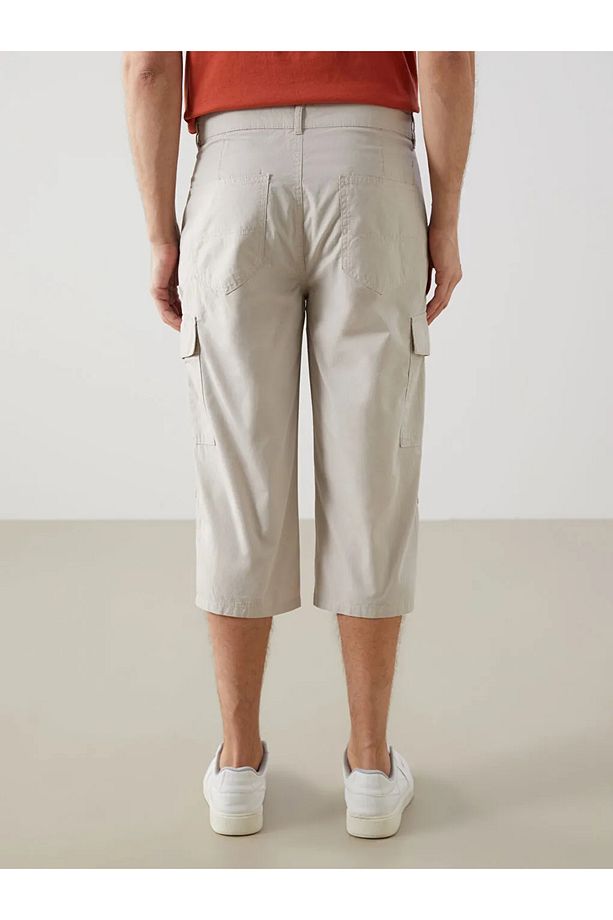 LCWAIKIKI Classic Standart Kalıp Gabardin Erkek Roller Şort - 4