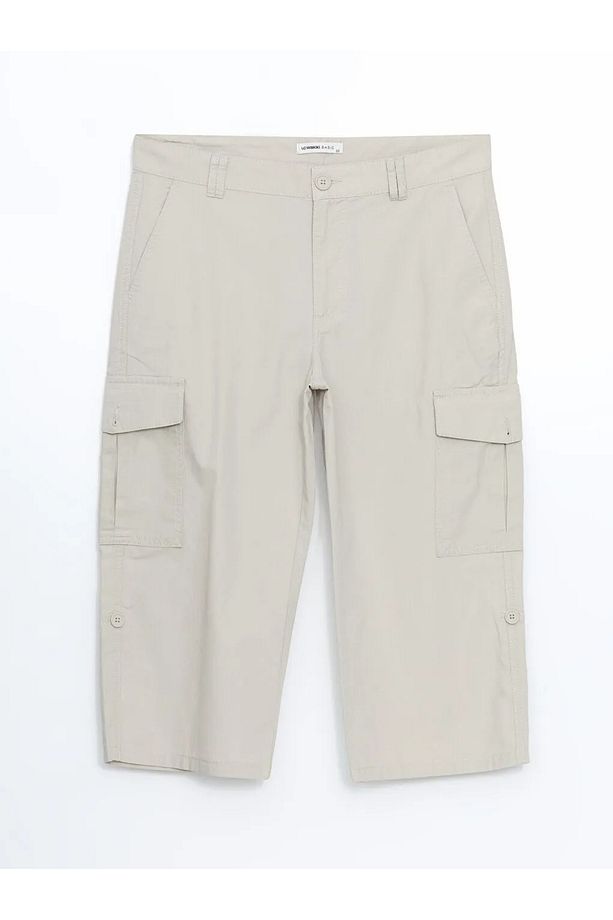 LCWAIKIKI Classic Standart Kalıp Gabardin Erkek Roller Şort - 5
