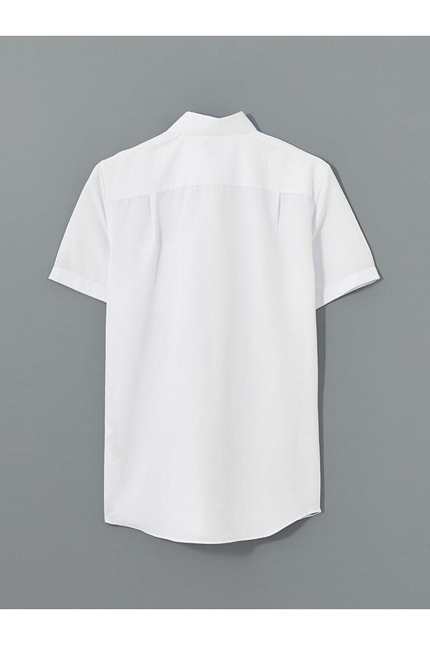 LCWAIKIKI Formal Regular Fit Kısa Kollu Armürlü Erkek Gömlek - 6