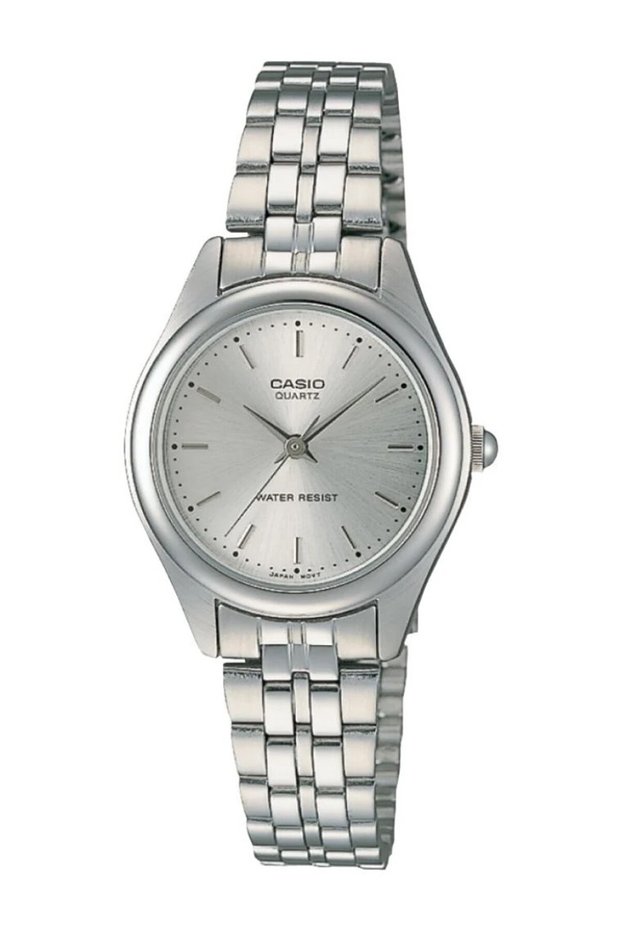 Silver Color Women's Wristwatch with Dial and Cord