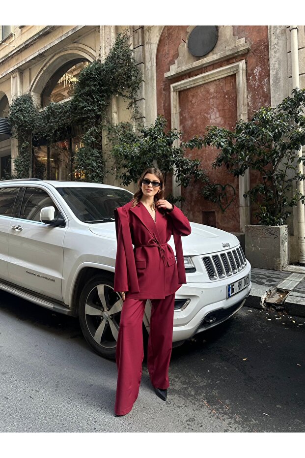 Bağlamalı Blazer Ceket - 2