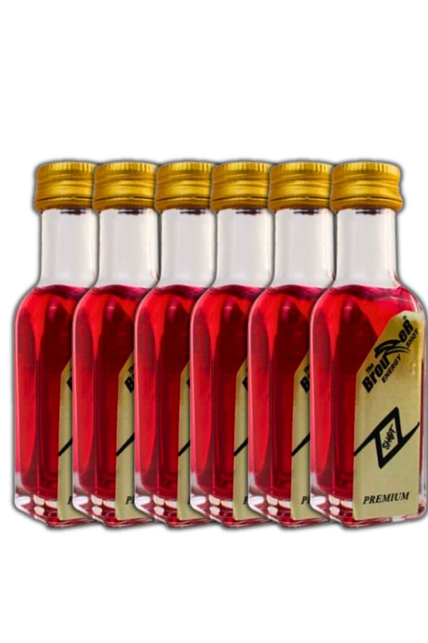 The Brouzzer Shot Içecek 20ML - 6'LI EKONOMİK SET Erkekler Için Düşük Kalorili ve Performans Artışı - 6