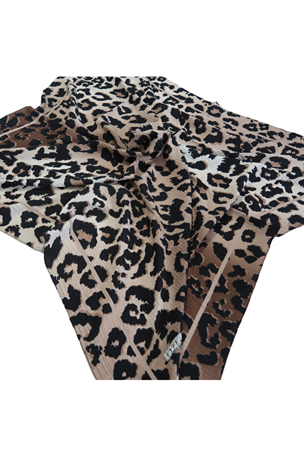 Leopar Desenli Eşarp - 4