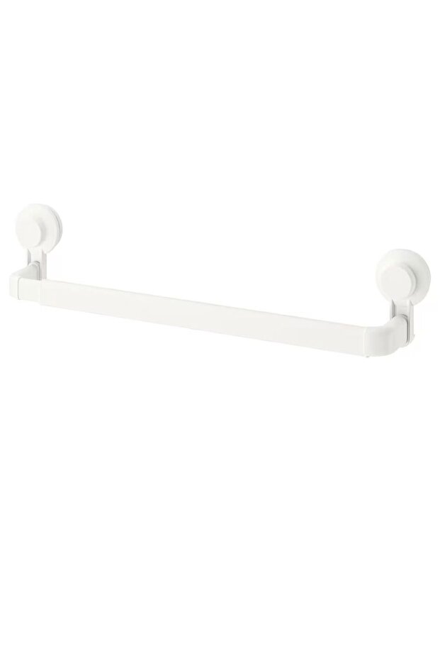 علاقه مناشف بلاصقه مطاطيه لون ابيض من ايكيا - 1