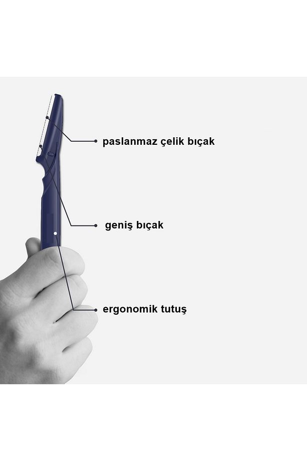 Erkek Kaş Şekillendirme Tüy Alma Jileti 2 ADET 721252 - 3