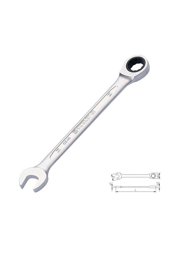 İzeltaş 0340 Cırcır Kombine Anahtar 17 Mm - 1