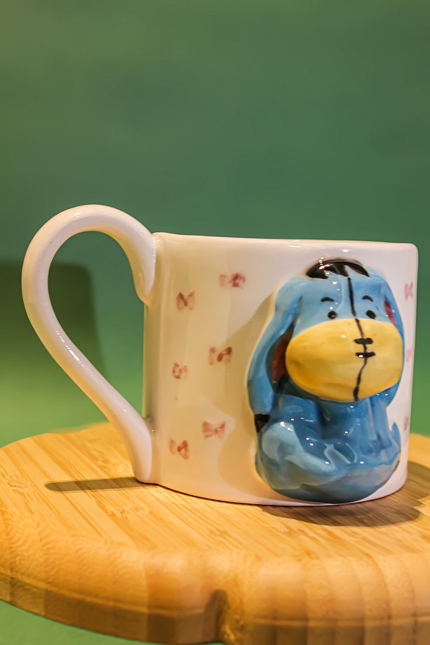 Winnie The Pooh Eeyore El Yapımı Seramik Kupa 200 ml - 3