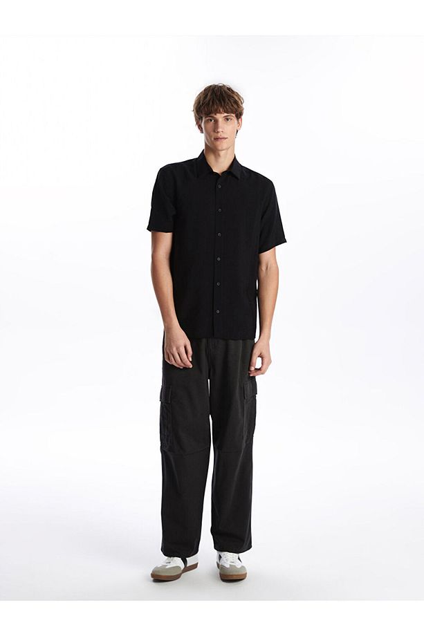 LCW Regular Fit Kısa Kollu Erkek Gömlek - 2