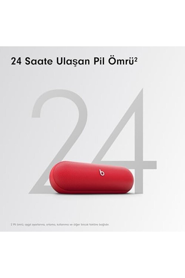 ynsShoping Pill - Kablosuz Hoparlör ve Taşınabilir Şarj Aleti (USB-C Kablo ile) - 24 Saate Ulaşan Pi - 3