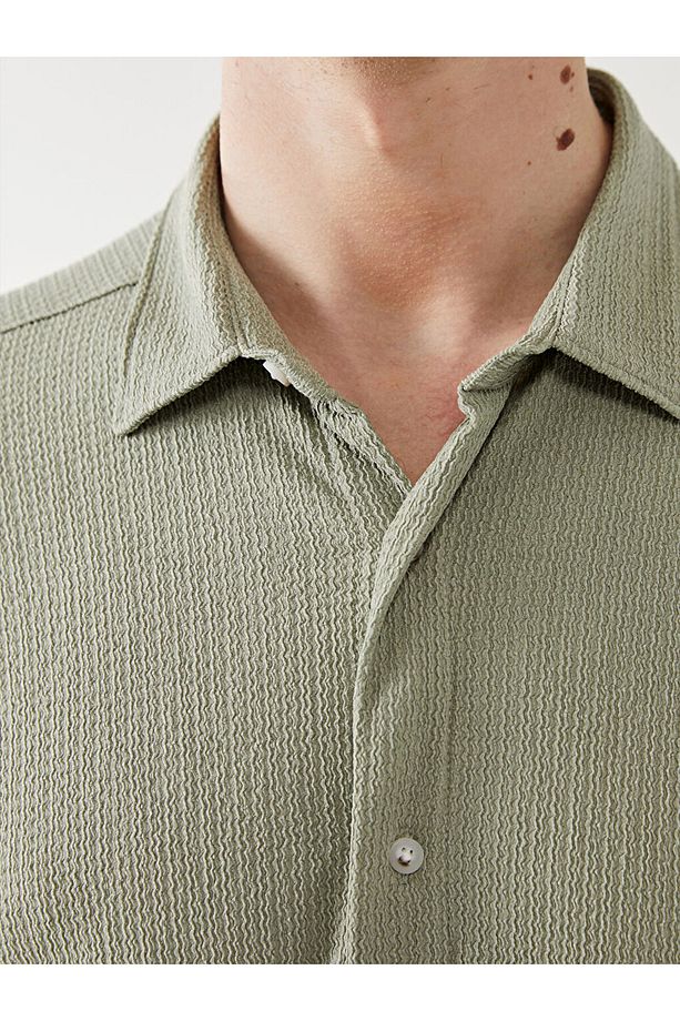 LCW Vision Regular Fit Kısa Kollu Erkek Gömlek - 3
