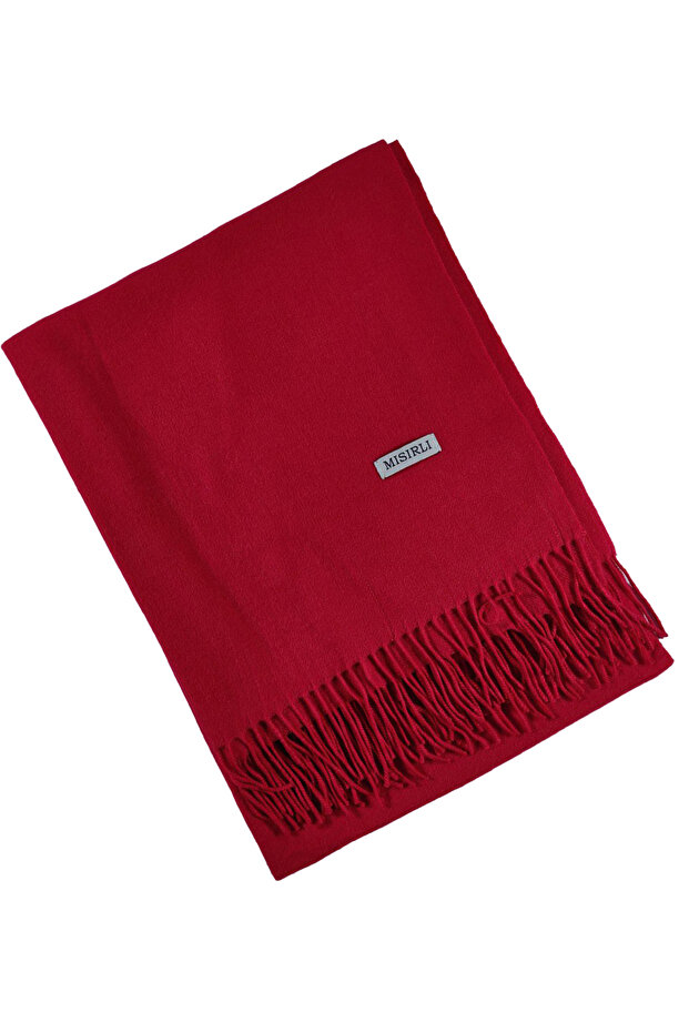 Mısırlı Eşarpları Düz Renk Yün Şal - 3