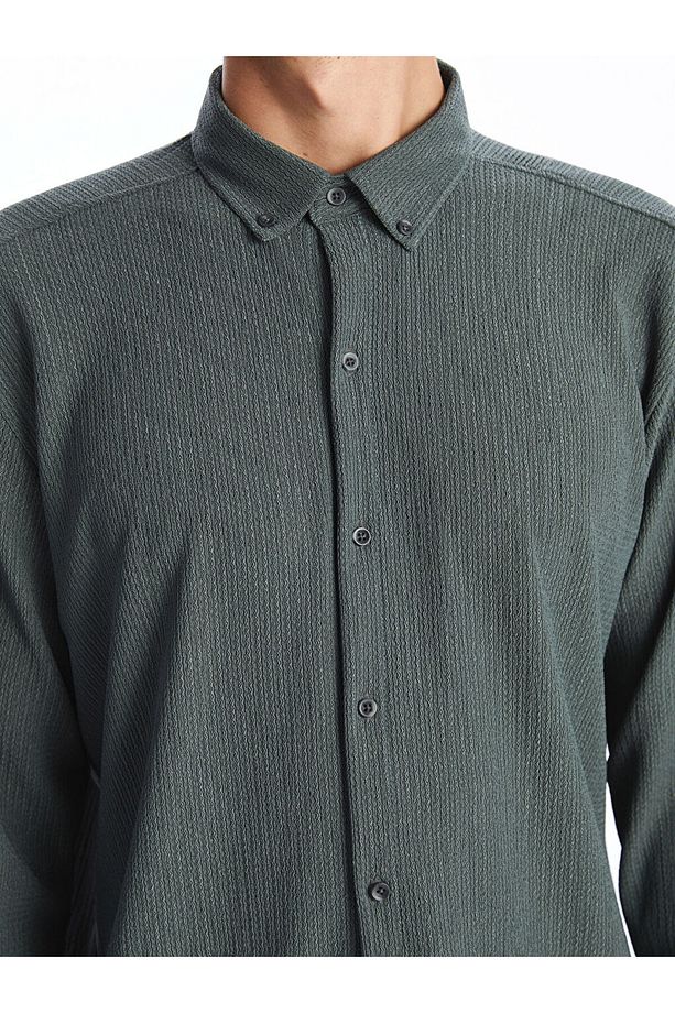 LCW Vision Regular Fit Uzun Kollu Erkek Gömlek - 3