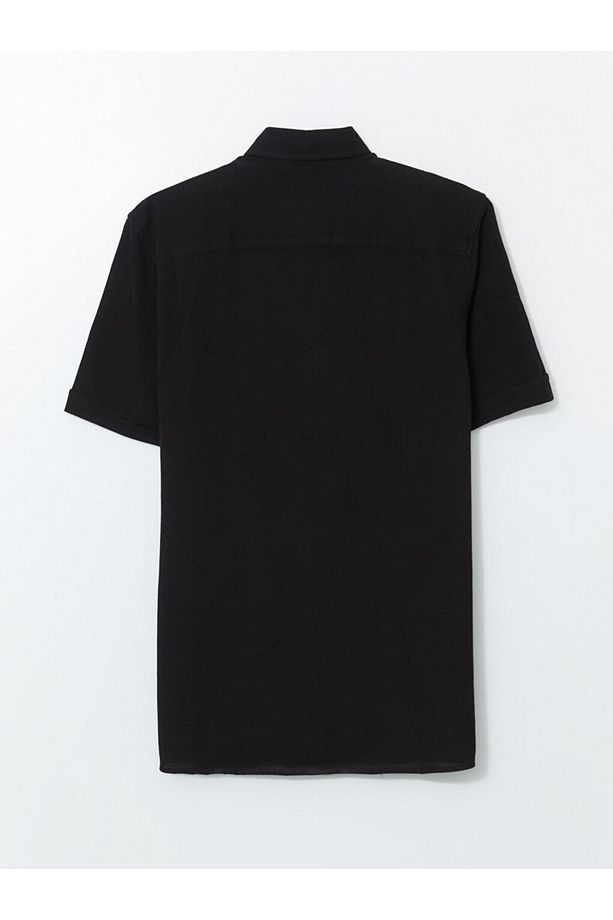 LCWAIKIKI Classic Regular Fit Kısa Kollu Poplin Erkek Gömlek - 2