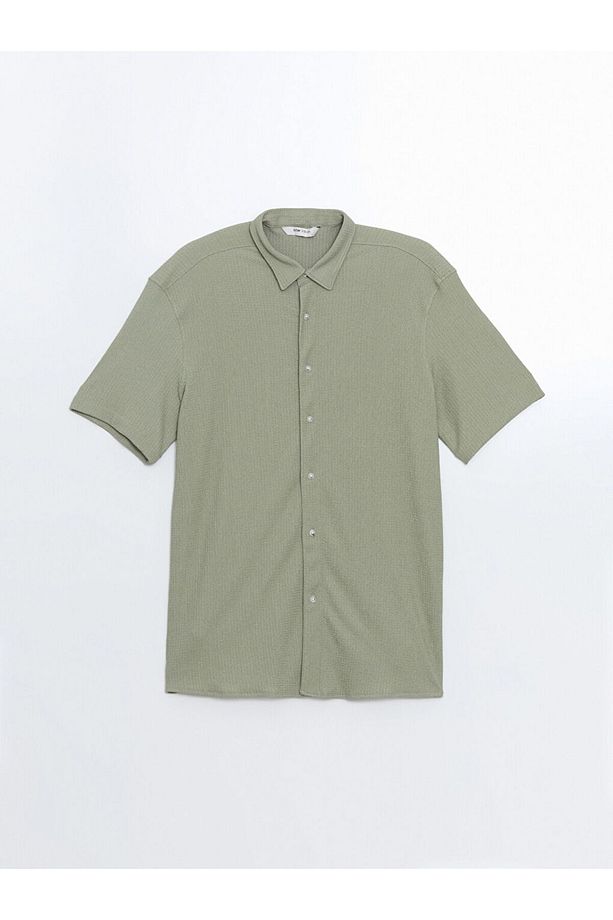LCW Vision Regular Fit Kısa Kollu Erkek Gömlek - 5