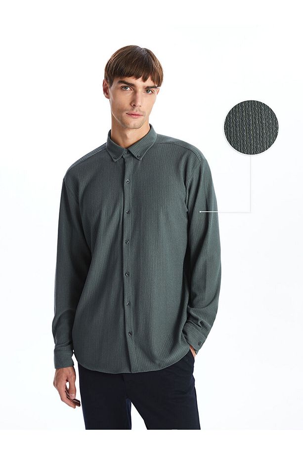 LCW Vision Regular Fit Uzun Kollu Erkek Gömlek - 1
