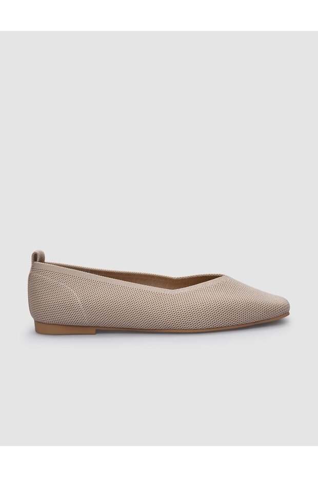 Beige Women's Knitwear Casual Shoes