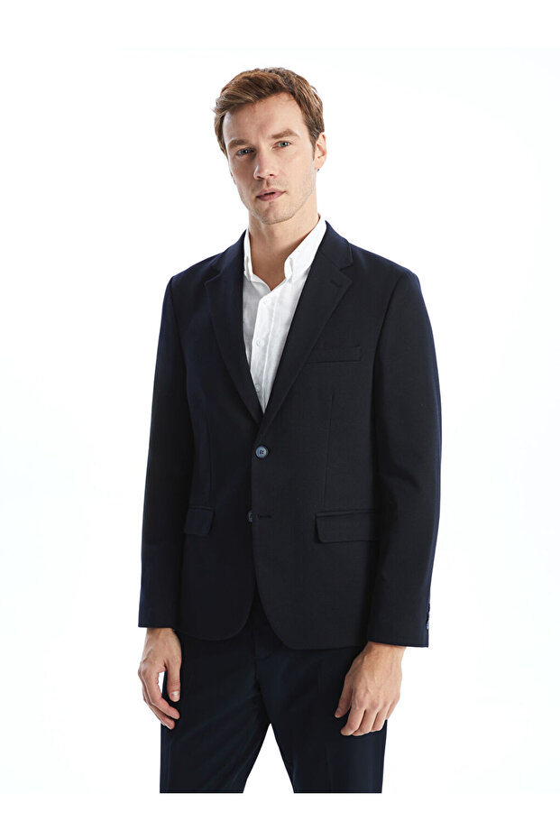 LCWAIKIKI Formal Dar Kalıp Erkek Blazer Ceket - 1