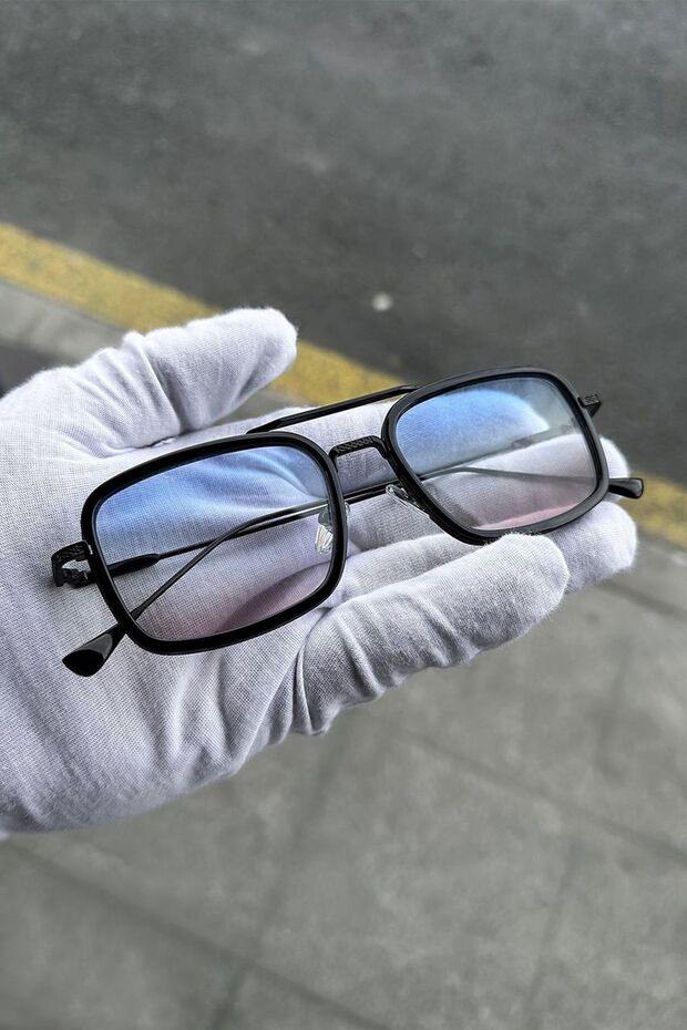Unisex Sunglasses Gradient Glass Titanium Frame