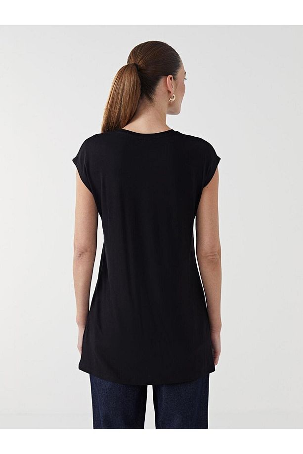 LCW Modest Bisiklet Yaka Kadın Tunik - 4