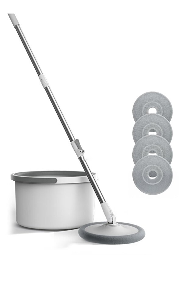 Microfiber Mop and Bucket Set with Water Filtration System - Self Cleaning/Dry/Wet, All-in-One - 1