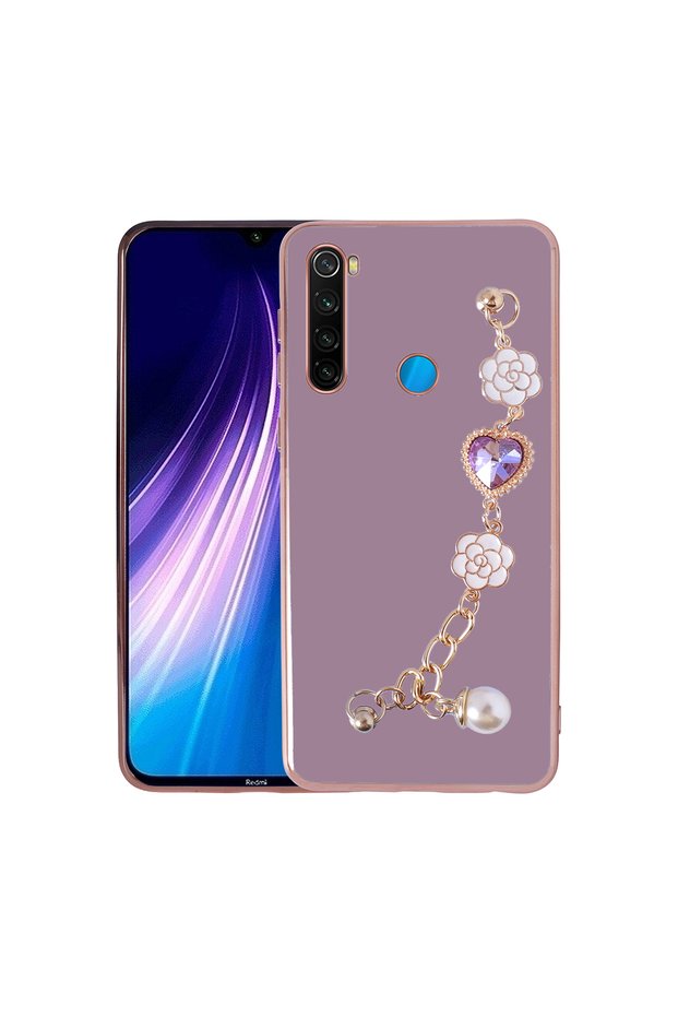 Compatible Case Taka Silicone Cover for Xiaomi Redmi Note 8 Case with Hand Holder Camera Protection