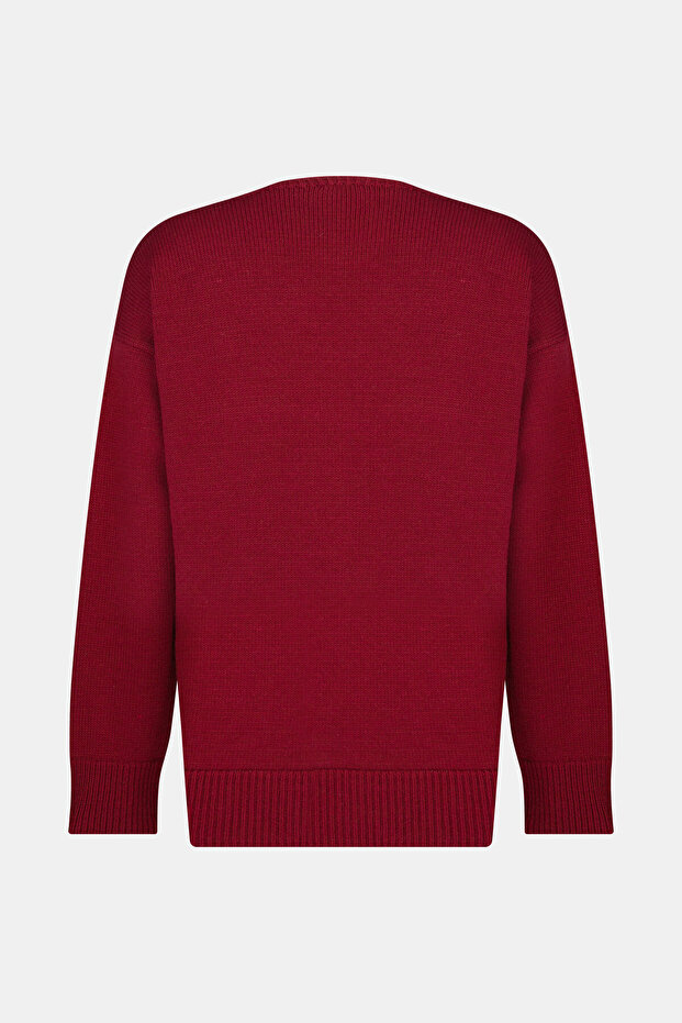 BORDO TRİKO KAZAK - 4