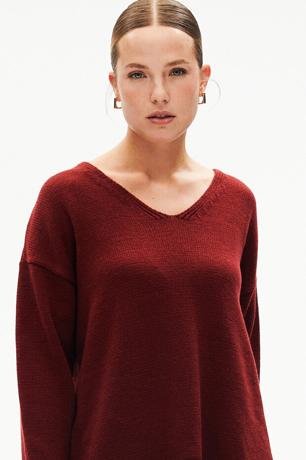 BORDO TRİKO KAZAK - 1