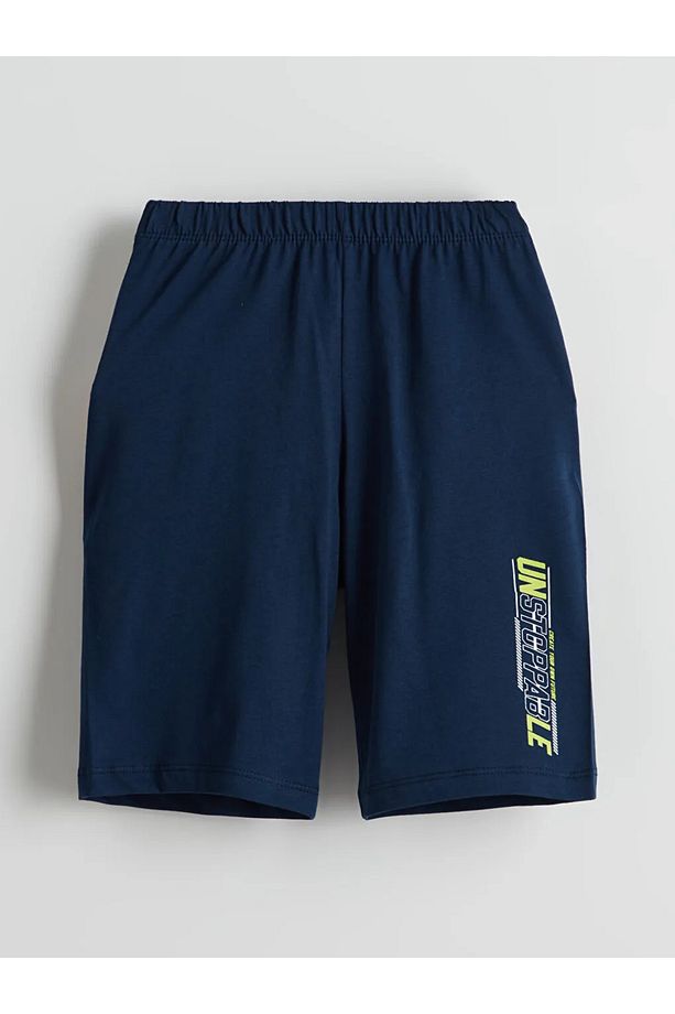 LCW Kids Beli Lastikli Erkek Çocuk Pijama Şort 2'li - 3